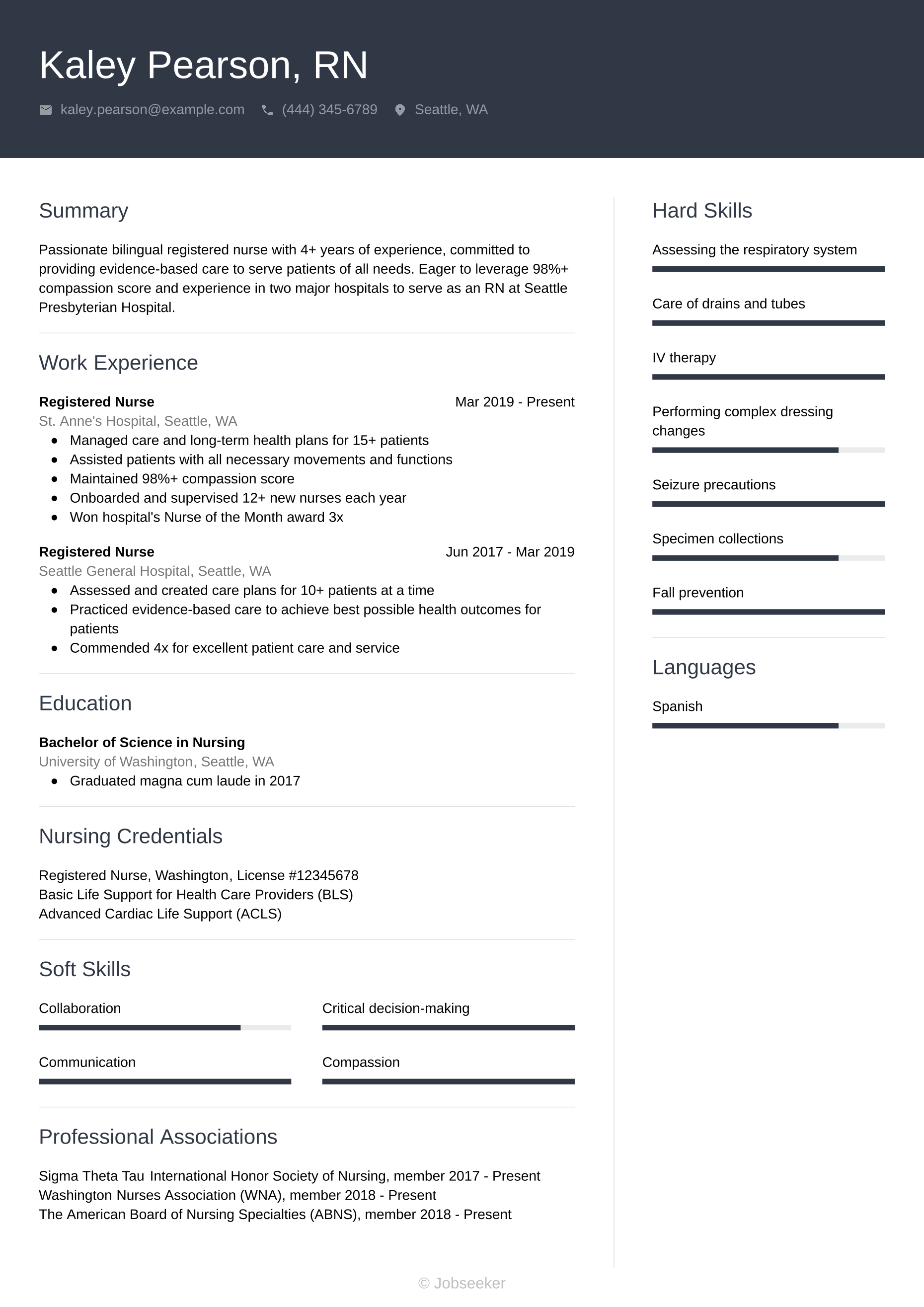 Modern resume template